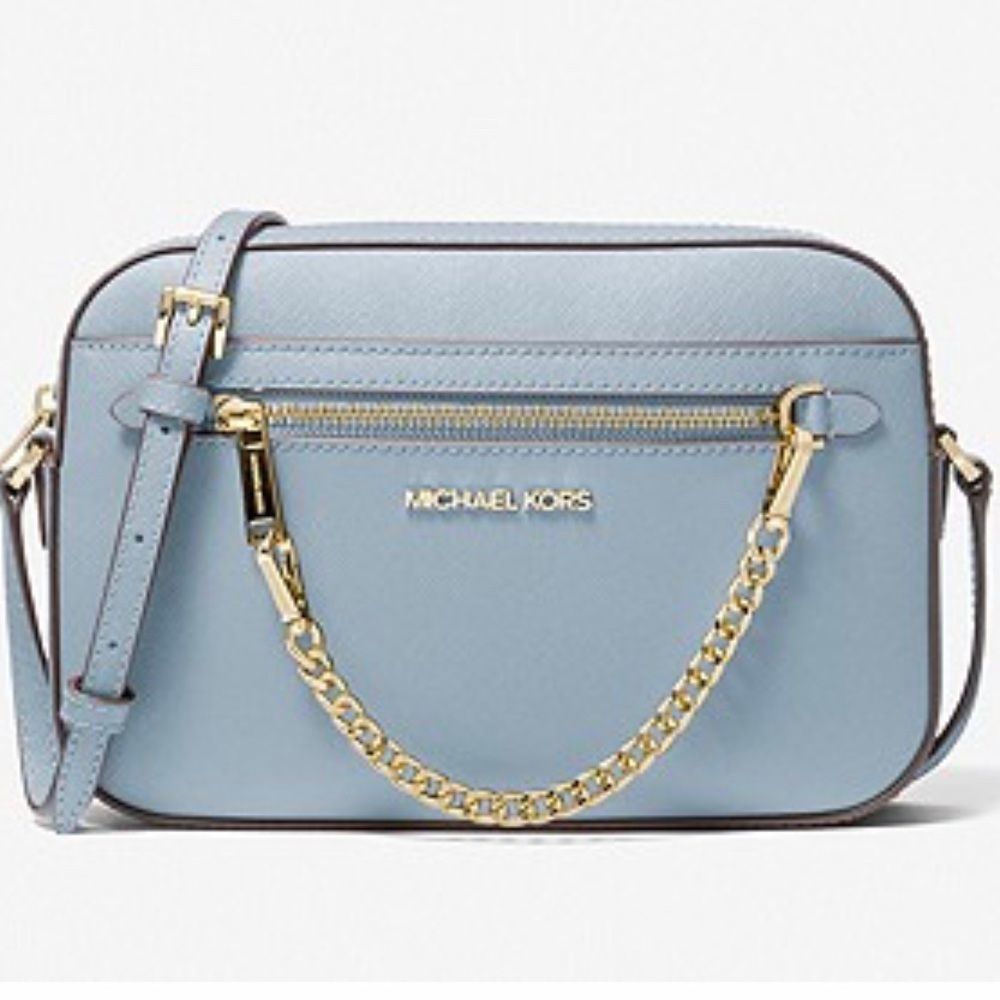 Jet Set Large Saffiano Leather Crossbody Bag